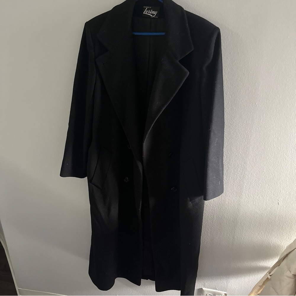 VTG Loring Forstmann Wool Coat Overcoat EXTRA LONG